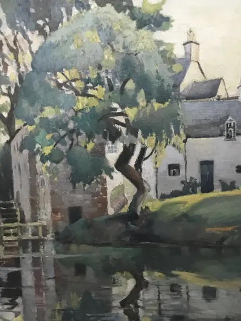 Artist's Family Chris Fergusson painting
