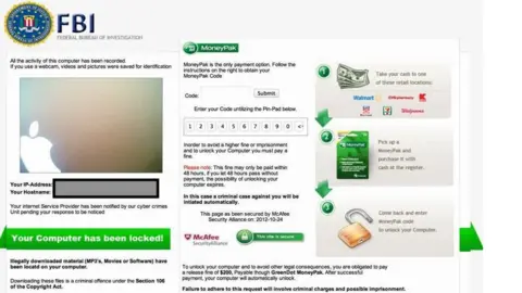 unknown A fake FBI page