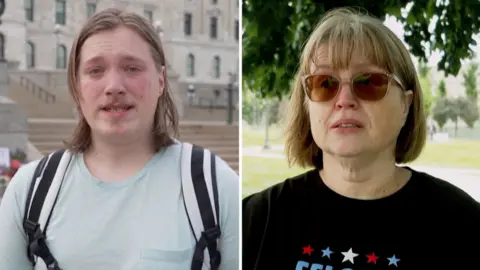 Two people are talking about the death of Melissa Hortman.