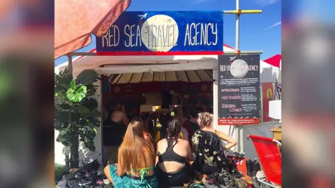 George Harrison & Ania Shrimpton The Red Sea Travel Agency's menstruation space