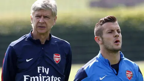 Jack Wilshere and Arsene Wenger