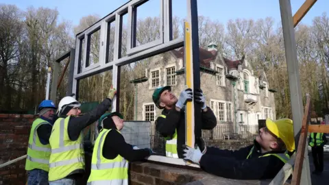 National Museum Wales Workers will spend the next three years piecing the old pub back together