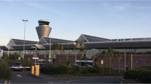 BBC A photo of the airport