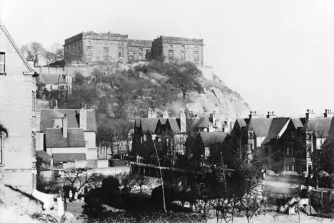Getty Images Nottingham Castle viewed from the Park, circa 1910