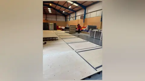 Enovert Community Trust A wooden floor in a gymnastics studio