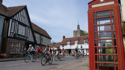 London Marathon Events Cyclists in Felsted