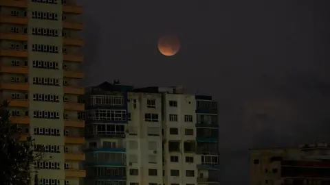 Getty Images Darkness over an apartment building in Havana