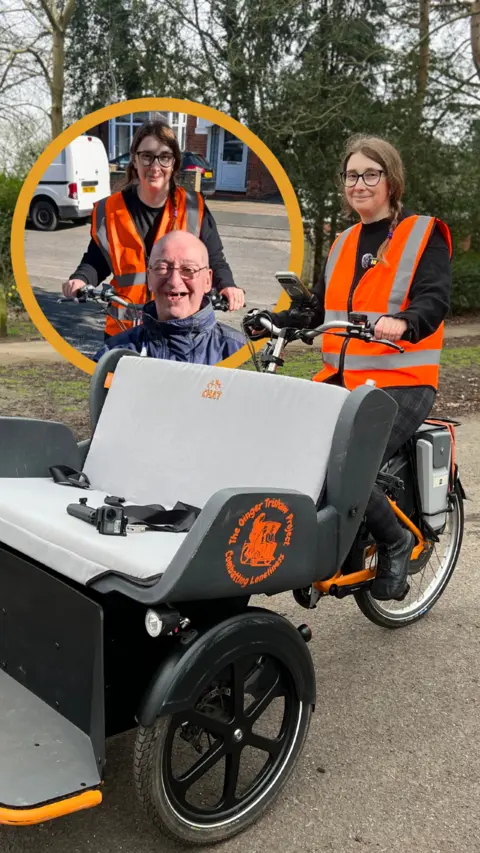 Emma Hayward volunteers for the Ginger Trishaw Project