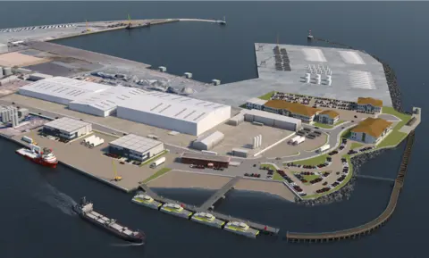 Great Yarmouth Borough Council Artist impression of proposed operations and maintenance campus