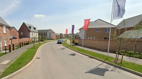 Generic image of Reaseheath Way, with houses on both sides. Two cars are parked on the road.