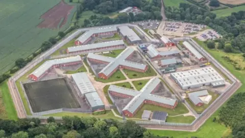 Getty Images An aerial view of a prison