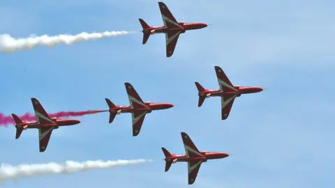 BBC Red Arrows at Cosford Air Show