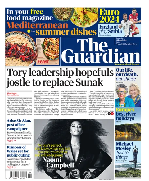  "Tory leadership hopefuls jostle to replace Sunak"