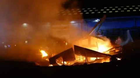 Martin Bailey Fire scene