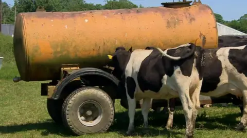 BBC Picture of an emergency water tanker