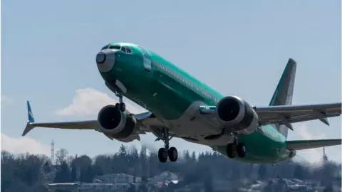 Getty Images A Boeing plane