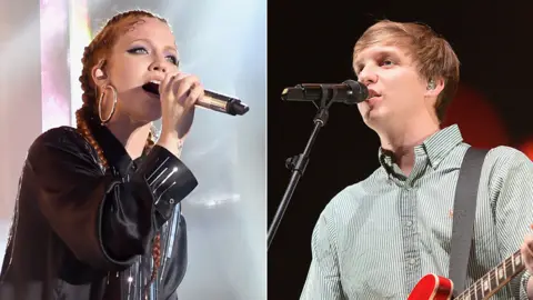 Getty Images Jess Glynne and George Ezra