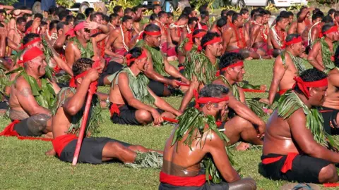 Getty Images Samoan chiefs attend a ceremony