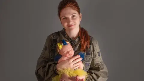 Mariana Mamonova Mariana with her baby