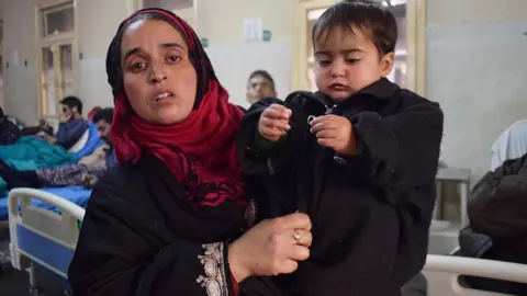 Basit zargar Heeba with her mother in hospital