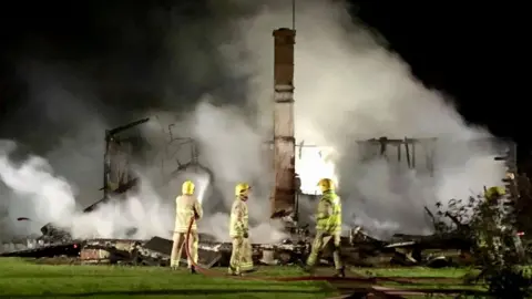 Freshwater Fire Station Porchfield Road fire