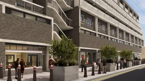 Glass Canvas Artists impression of development