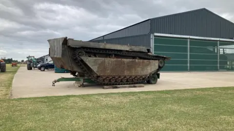 Rusty amphibious vehicle