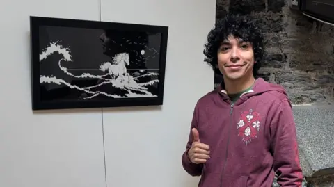 Juan Ashlish nest a painting of Manannan's horse