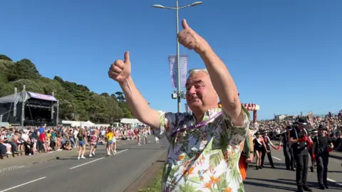 Battle of Flowers Chairman, Russell Labey, at the 2024 event