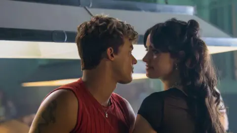 Amazon Matthew Broome and Asha Banks as Nick and Noah 