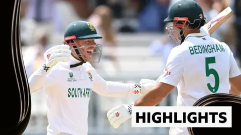 South Africa's Kyle Verreynne and David Bedingham