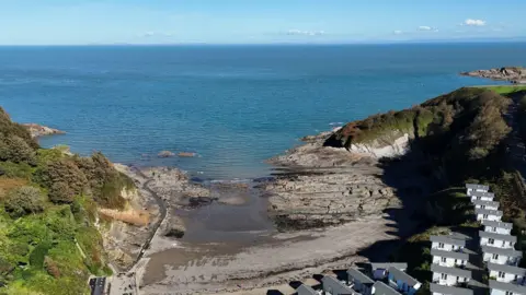 North Devon Council A view of Hele Bay near Ilfracombe with several static homes in the right foreground