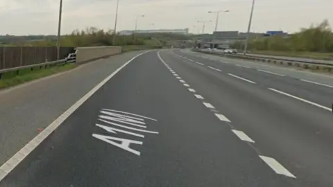 A Google Street View image of the A1(M) southbound near junction 41