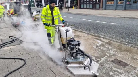 Cumberland Council Gum cleaning machine