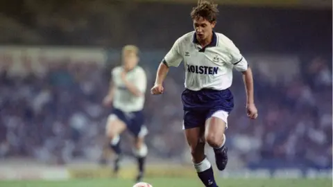 Offside Gary Lineker playing for Tottenham Hotspur