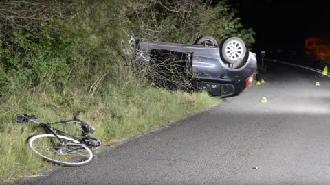 Derbyshire Police Bike and car