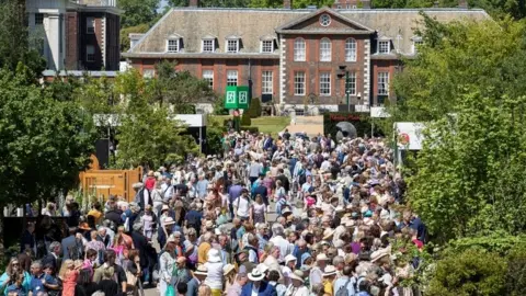 PA Media Crowds at Chelsea Flower Show