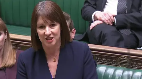 PA Media Chancellor Rachel Reeves speaking in the House of Commons