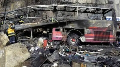 Reuters Scene of French Alps coach crash