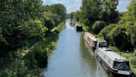 MONDAY - The Kennet and Avon canal at Aldermarston Wharf