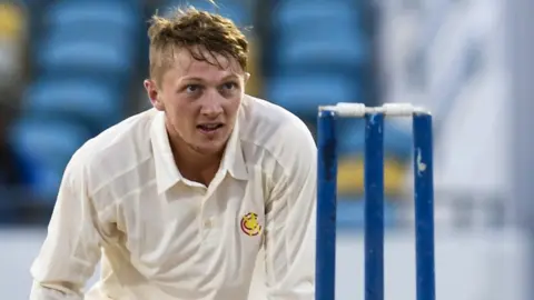Getty Images Somerset off-spinner Dominic Bess