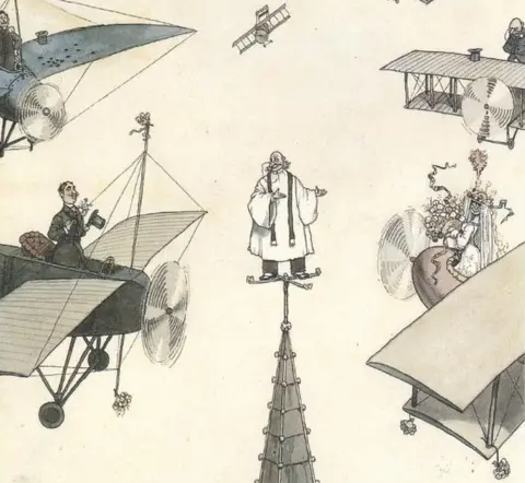 The William Heath Robinson Museum The first aero wedding