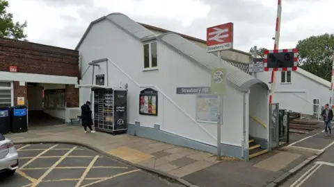 Google Strawberry Hill train station