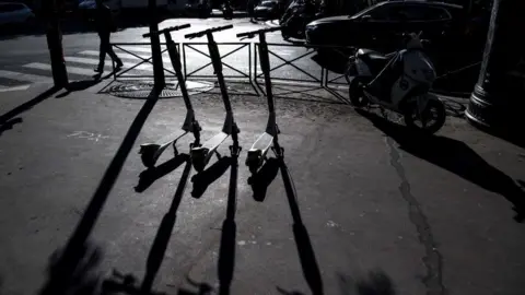 Getty Images The big players in Scooters - backed by Uber, Google and others - are expanding around the world