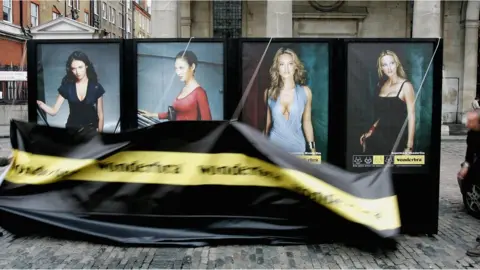 Getty Images Wonderbra unveil their new 'Experience WonderYou' 48-sheet billboard campaign on October 3, 2005