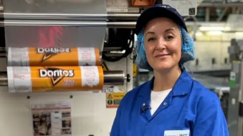 Layla Whiting, manufacturing director of PepsiCo inside the Coventry factory