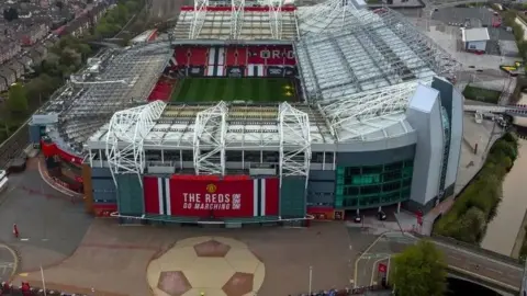 PA Media Aerial photo of Old Trafford stadium