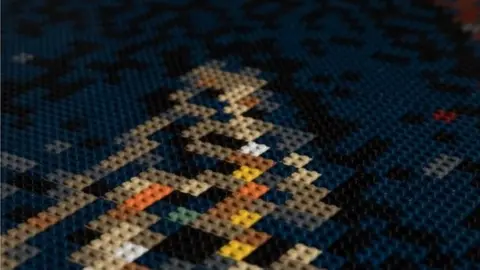 PA Richard III Lego mosaic Leicester