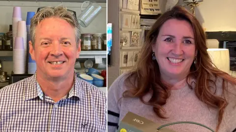 BBC Phil Kingsland and Lisa Milne