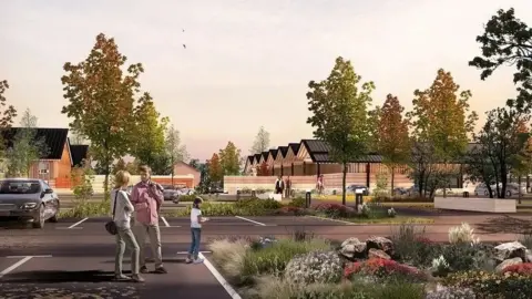 CGI of the proposed Tatton Services